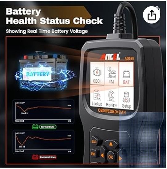 ANCEL AD530 OBD2 Scanner Diagnostic Tool with Battery Test Car Engine Light Code Reader ScanTool BRAND NEW (Category: Home Improvement Tools & Accessories) located in Manila. Submitted by fr33_lance (Listing ID 1296767512, Image 2). Description: BRAND NEW 2-in-1 Car Diagnostic Scanner ANCEL AD530 code reader is upgraded from AD310 in the actual fault detection of 300,000 cars. It can not only check the engine failure, and provide maintenance sugg