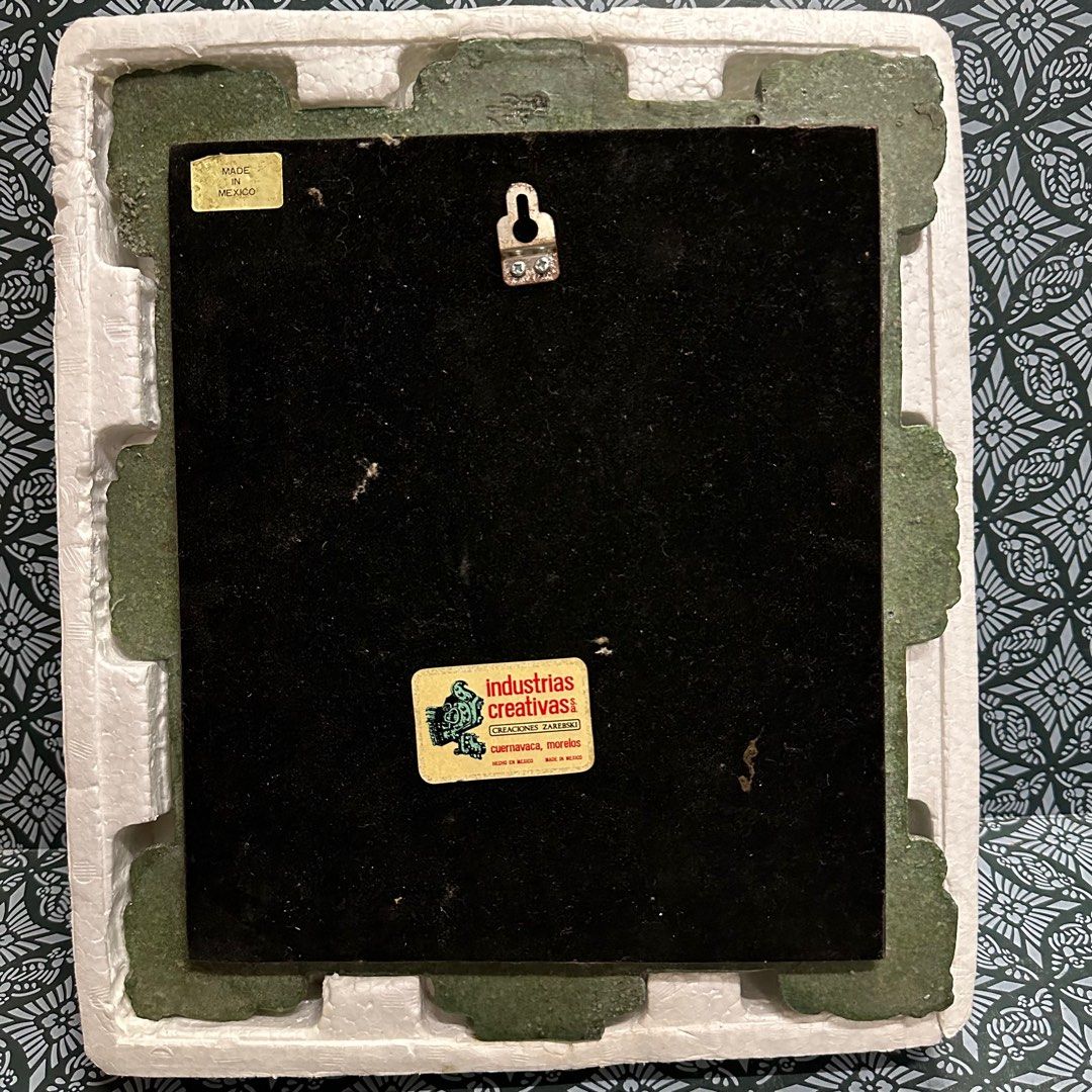 ANCIENT AZTEC GODDESS 1960s Crushed Green Malachite Industrias ...