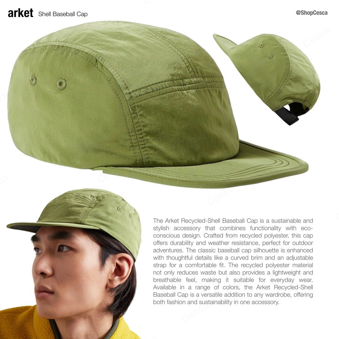 Arket Recycled-Shell Baseball Cap (Category: Caps & Hats) located in Taguig. Submitted by ShopCesca (Listing ID 1296761357, Image 1). Description: Brand new with tag.