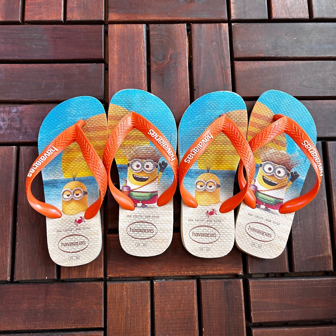 Authentic minions havaianas Babies Kids Babies Kids Fashion on Carousell
