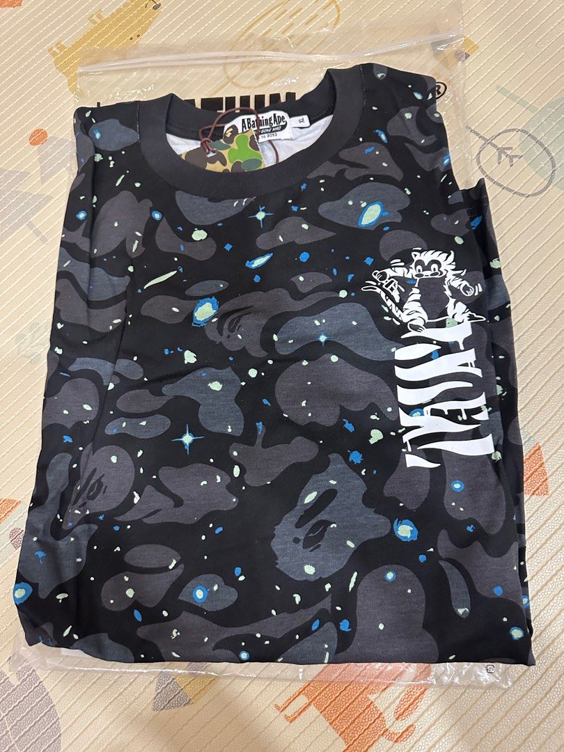 Bape Space Camo Tiger Face Long Sleeve T Shirt