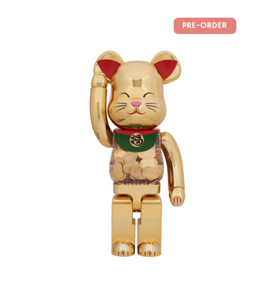 BE@RBRICK 招き猫小判開運金メッキ1000％, 興趣及遊戲, 玩具& 遊戲類 