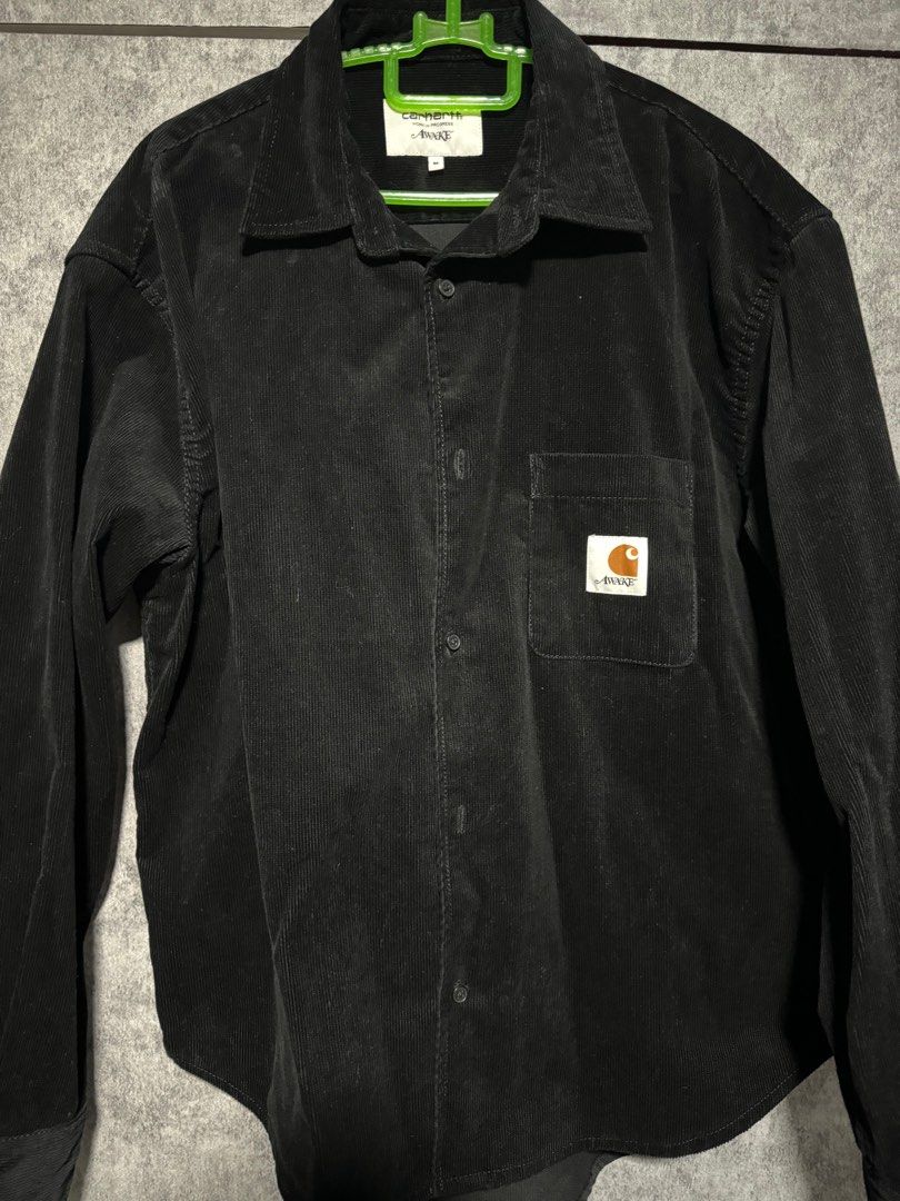 Carhartt x Awake L/S corduroy shirt, Men's Fashion, Coats, Jackets