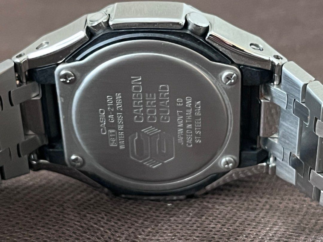 Casio （分類：手錶）位於 Hong Kong。 由 rolexwatchfans 提交（商品編號 1296766260，圖片 3）。簡介： Casio 自配Royal oak 鋼帶(高級款） 灰白時標 。