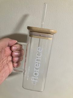 Coffee Glass Tumbler with Straw (from Florence by Mills Coffee)