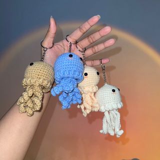 Crochet Keychain Jellyfish