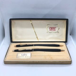CROSS Black Satin Classic Pen and Pencil Set