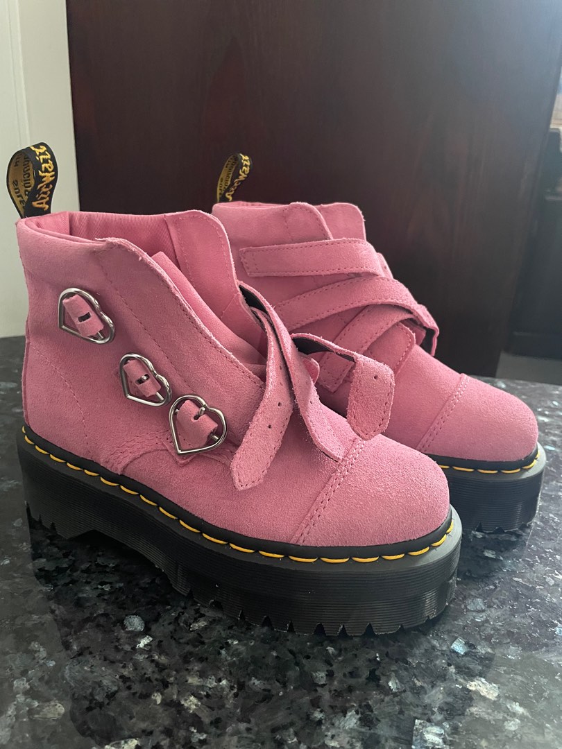 Dr martens x Lazy Oaf pink boots Women s Fashion Footwear Boots on Carousell
