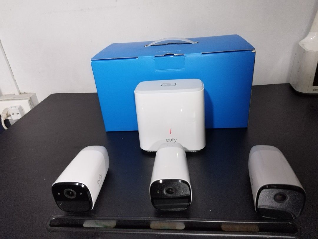 Eufy Security Cameras Wireless (Category: Security Systems & CCTV Cameras) located in Taytay. Submitted by mikz_1303 (Listing ID 1296831220, Image 2). Description: Eufy Security Cameras Wireless Model No. T8111 With box Php 20,000 Pm me for more info....