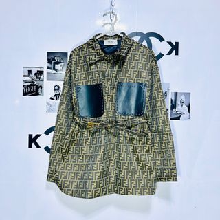 Fendi Monogram Jacket with belt