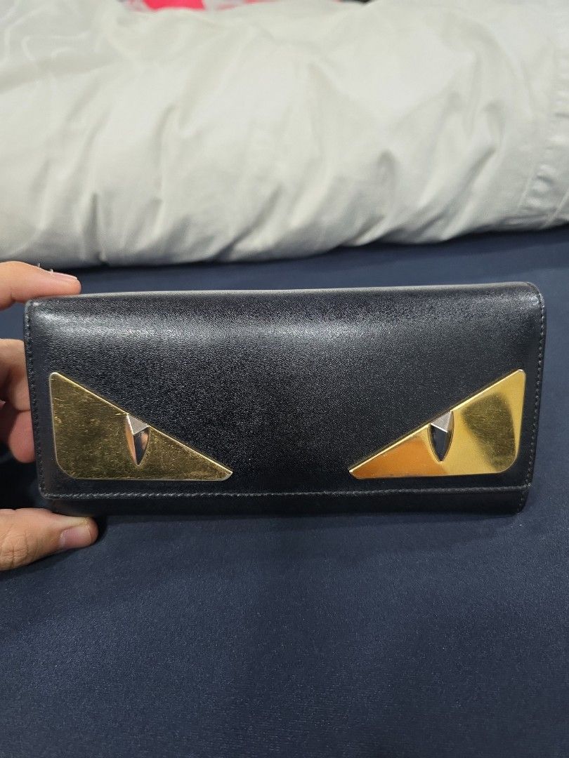 fendi monster long wallet