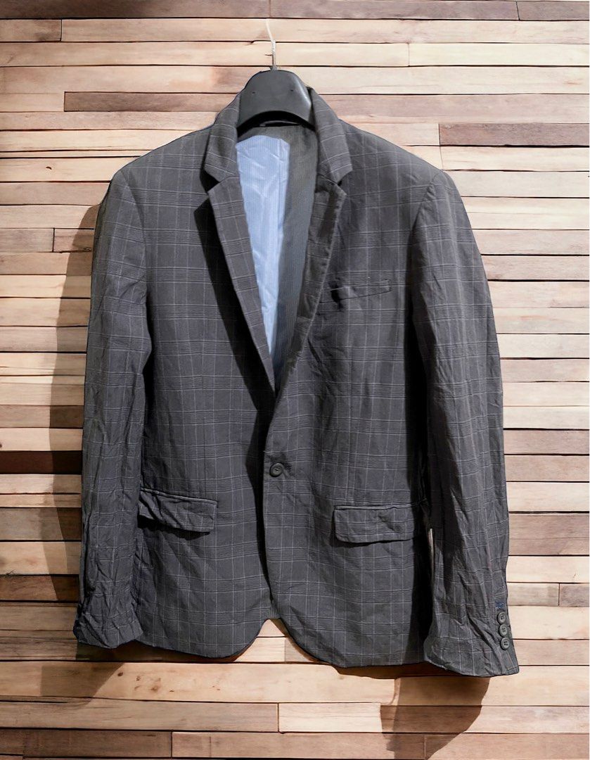 G2 Man Casual Slim Blazer (Category: Coats, Jackets and Outerwear) located in Makati City. Submitted by mpr3rd (Listing ID 1296782823, Image 1). Description: Bought this out on a whim when I lost weight. Used it once; doesn’t fit me anymore. Item has been hand laundered with soft detergent. Just needs ironing. Still in its pristine condition. Shoulder width - 17” Chest width - 20.5” Length - 29” .