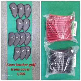 Golf iron cover (leather) for clubs