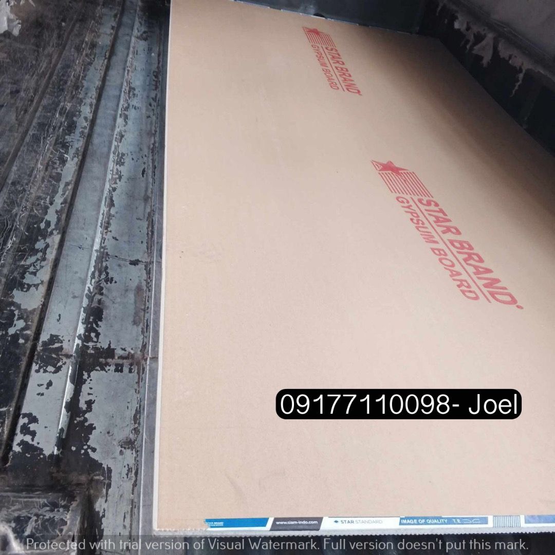 Gypsum Board (Star Brand) (Category: Construction & Building Materials) located in Manila. Submitted by joeyroque09 (Listing ID 1296760820, Image 3). Description: Gypsum Board (Star Brand) Specs: 12mm .