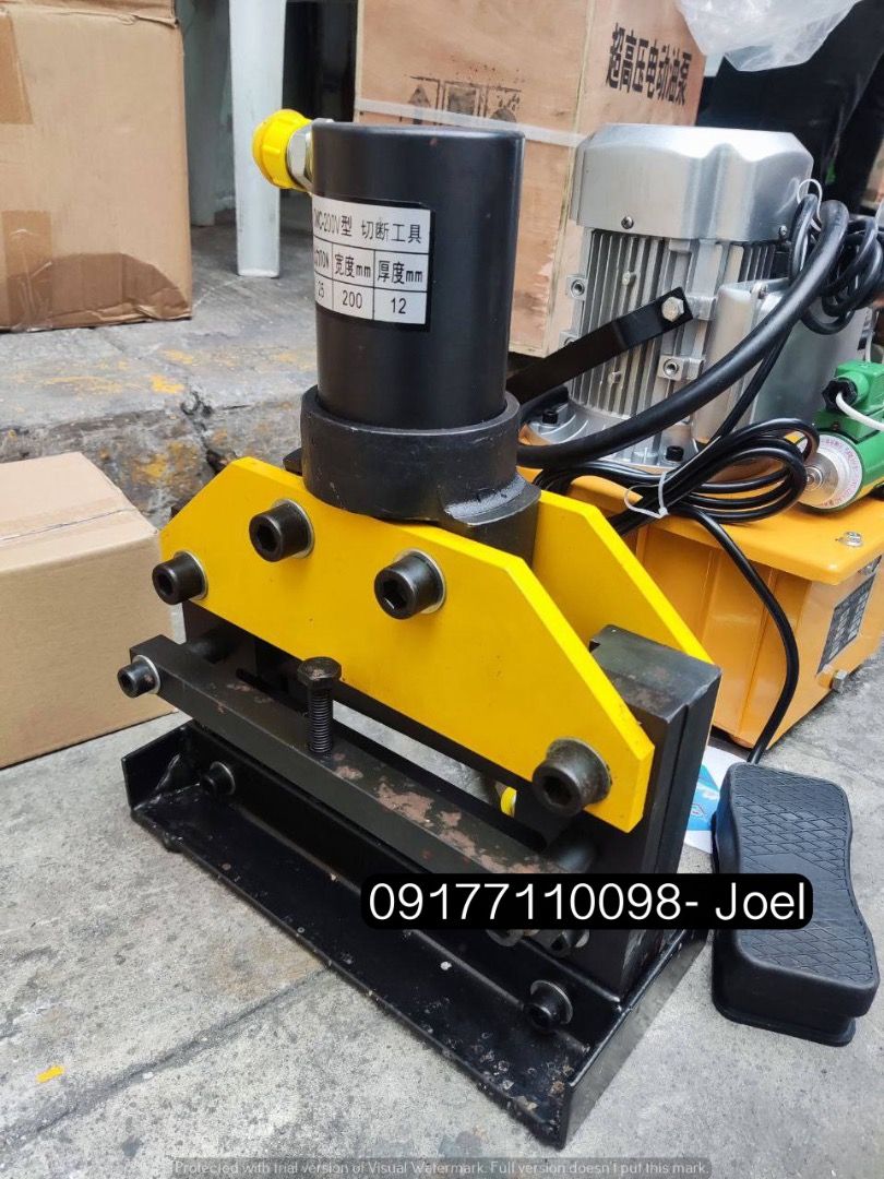 Hydaulic flat bar cutter, Commercial & Industrial, Construction Tools ...