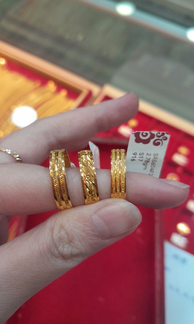 Installment]916 Gold Ring, Women's Fashion, Jewelry Organisers