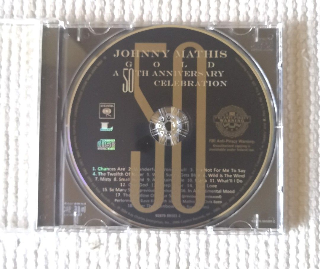 JOHNNY MATHIS / GOLD: A 50th ANNIVERSARY CELEBRATION / Album CD ...