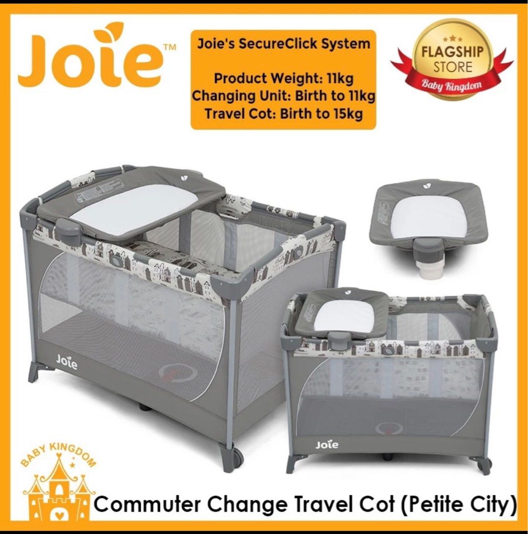 Joie travel cot petite city discount