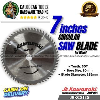 Jr Kawasaki 7inches Circular Saw Blade for Wood (JRKCS185)