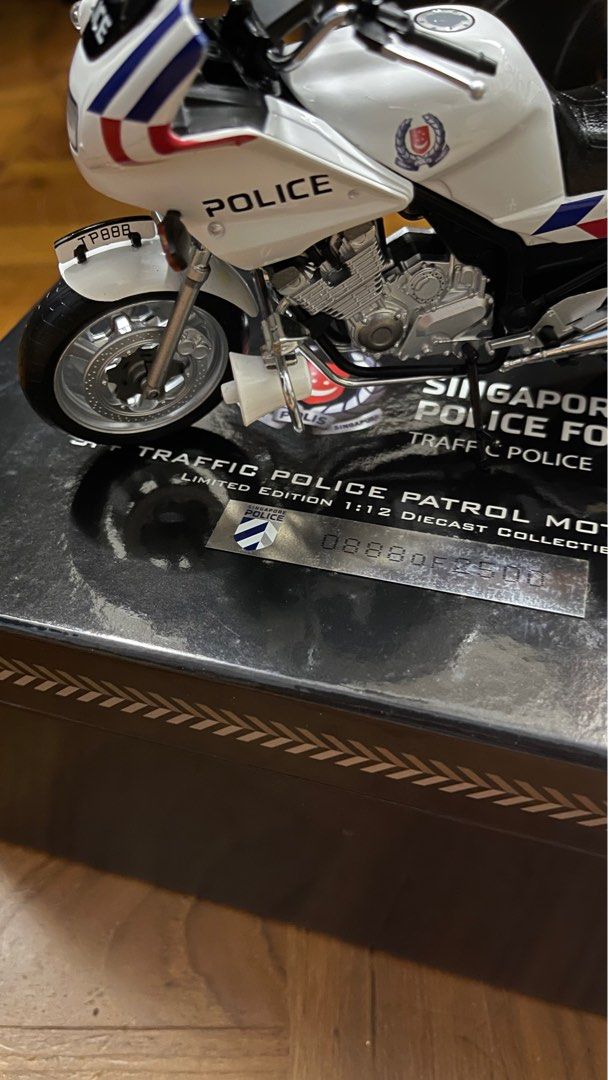 Limited Edition Die Cast Traffic Police Motorcycle