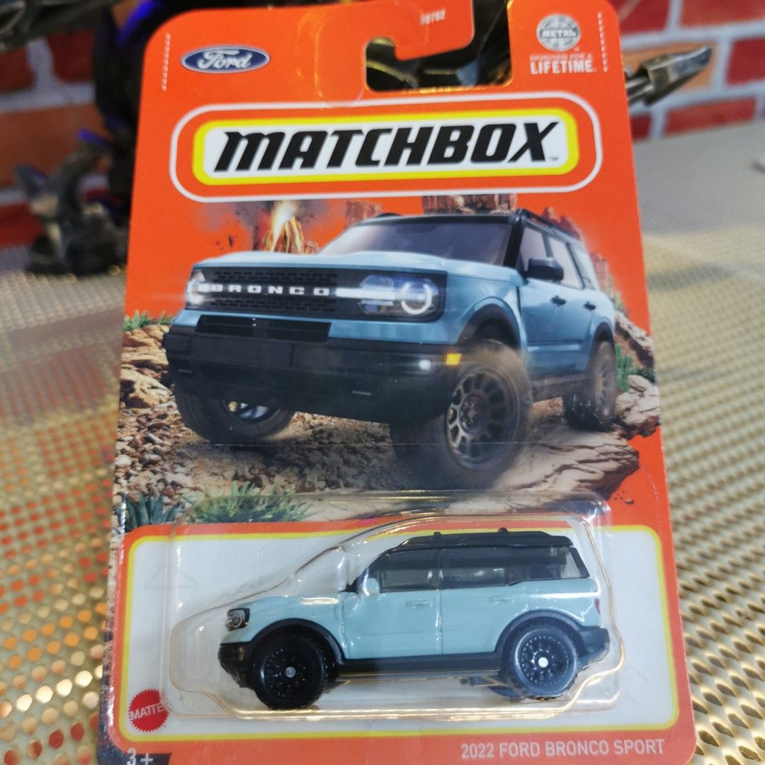 NEW 2026 Matchbox 2022 Ford Bronco Sport BABY BLUE, GREEN & BLUE LOT 3