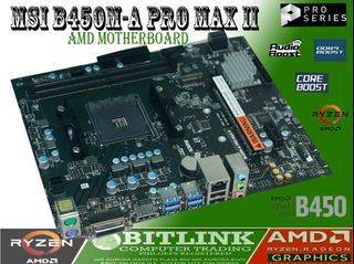 MSI B450M-A PROMAX II AMD MOTHERBOARD