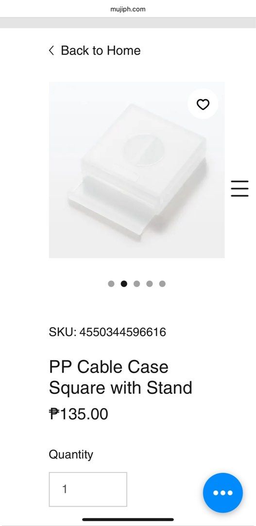 Muji Cable Case Mobile Phones Gadgets Mobile Gadget Accessories