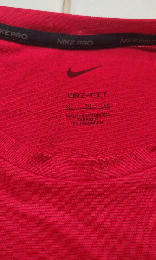 Nike pro dri fit baju lari running tennis tenis golf olahraga Reebok adidas  puma new balance under armour
