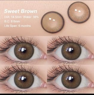 Nongraded contact lenses - Brown Color