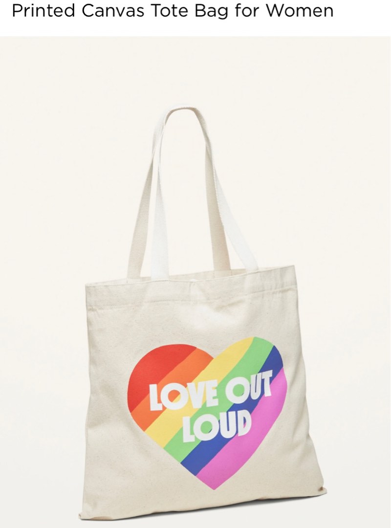 Original Old Navy Printed Canvas Tote Bag for Women Women s Fashion Bags Wallets Tote Bags on Carousell