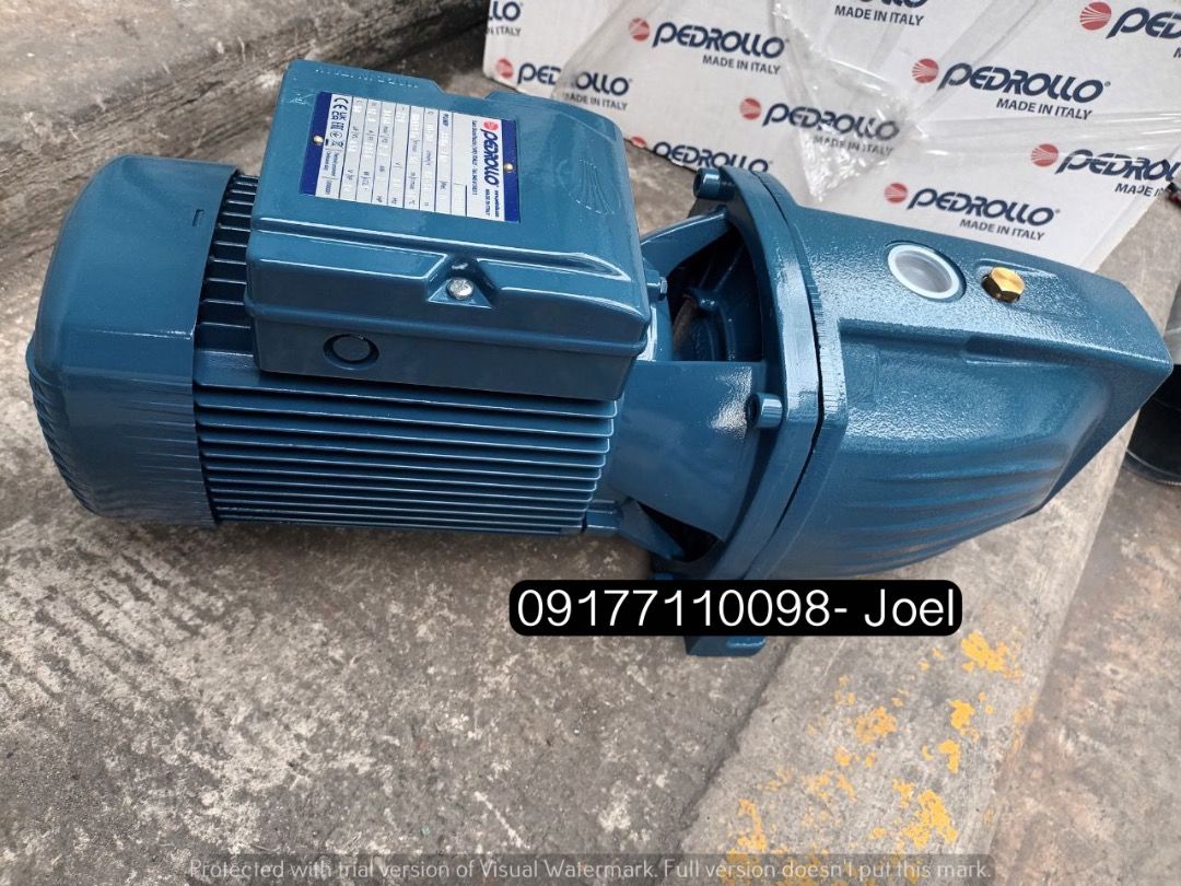 Pedrollo italy jet booster pump (Category: Construction Tools & Equipment) located in Manila. Submitted by joeyroque09 (Listing ID 1296782560, Image 2). Description: Pedrollo italy jet booster pump Specs : "NAWASA" 3HP ,1PH ,220V/60HZ ,3450RPM 1 1/4 X 1" SUCTION AND DISCHARGE DIAMETER horizontal stage brass impeller ,ci pump head .