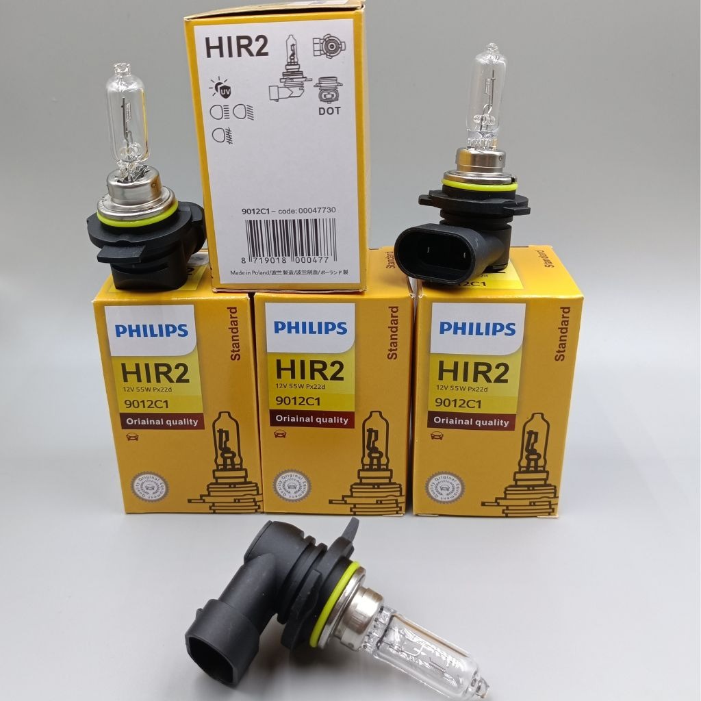 Philips 9012 / HIR2 12V 55W Halogen Bulb 3200K, Car Accessories ...