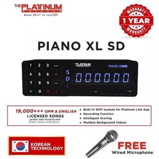 Platinum Karaoke Piano XL SD Player with 21,000++ Songs and Free Wired Microphone