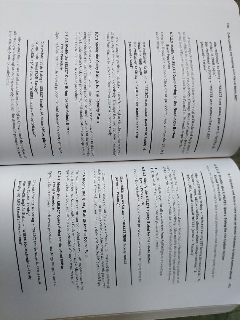 Practical Database Programming with Visual basic.net (Category: Textbooks) located in Singapore. Submitted by ckkoffers (Listing ID 1296739260, Image 3). Description: Three popular database system Ms Access, SQL Server 2005 and Oracle 10g XE are discuss in detail eith examples..
