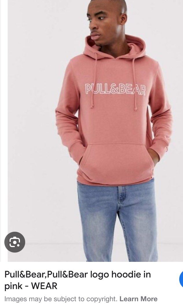 Pull Bear Pink Hoodie Pullover