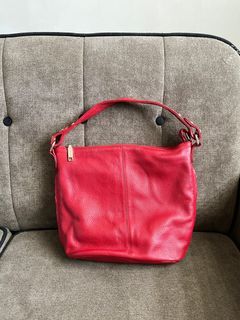 Red Hobo Shoulder Bag