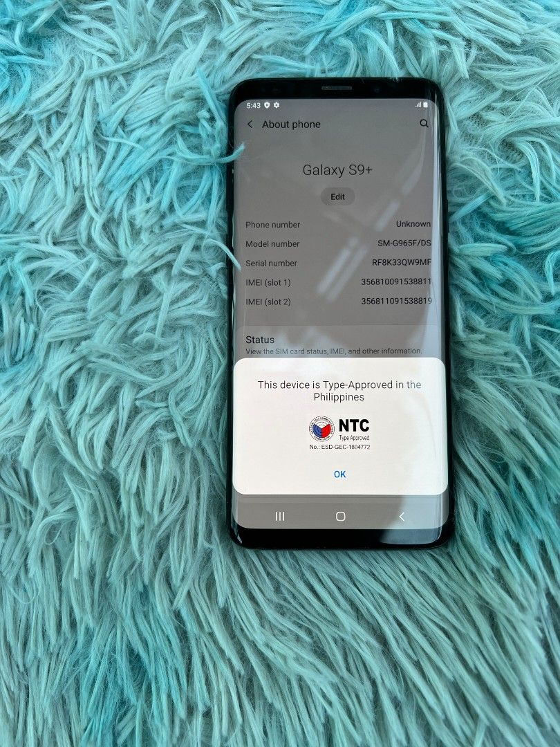 Samsung S9 plus 128gb (Category: Samsung) located in Quezon City. Submitted by mubrogadgets (Listing ID 1296891588, Image 3). Description: SAMSUNG S9 PLUS ₱ 6300 WE ACCEPT CASH ON DELIVERY VIA LBC IN ALL PART OF PHILLIPINES AND LALAMOVE FOR IN METRO MANILA SAGOT NYO PO SHIPPING FEE no issue 128gb/6gb ram👍 4G LTE-A (6CA) Cat18 🙀 Chipset Exynos 9810 (10 nm) Octa-core GPU Mali-G72 MP18 OS Android 9.0 (Pie) Card slot microSD, up to 1 TB DUST/ WATER