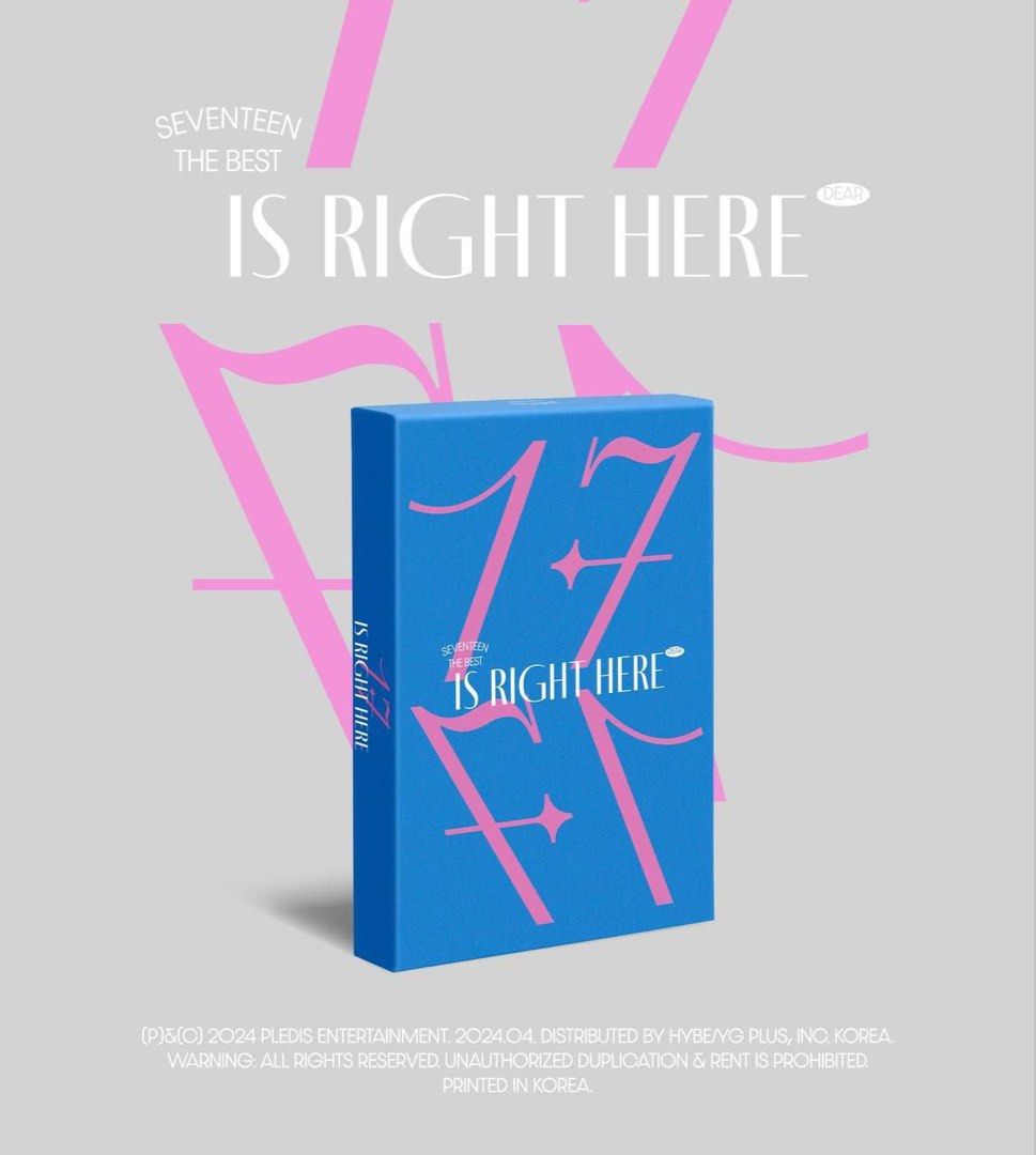 SEVENTEEN BEST ALBUM <17 IS RIGHT HERE> DEAR (CARAT) VER, Hobbies 