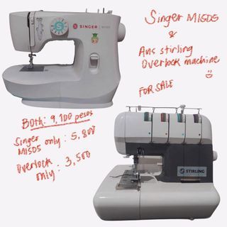[SOLD] Singer M1505 sewing machine & Overlock Aus Stirling sewing machine + freebies:D
