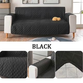 Sofa Cover 3 Seater Black
