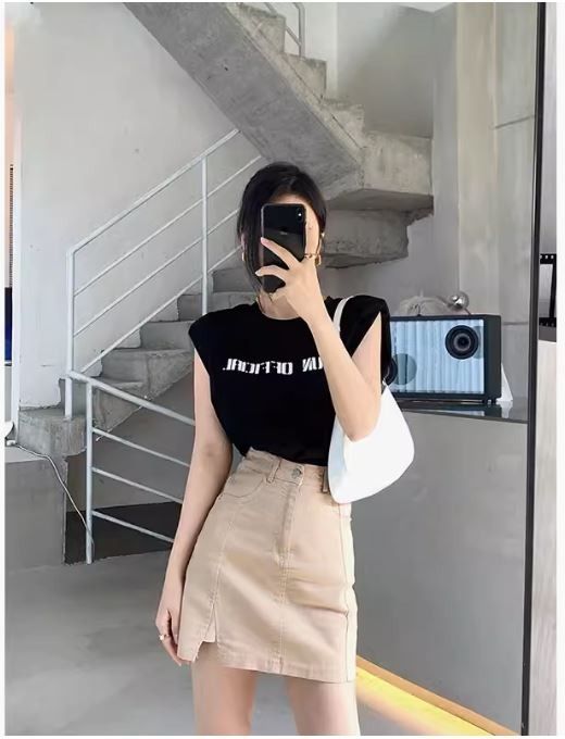 Taobao A Line Khaki Skirt S Women s Fashion Bottoms Skirts on Carousell
