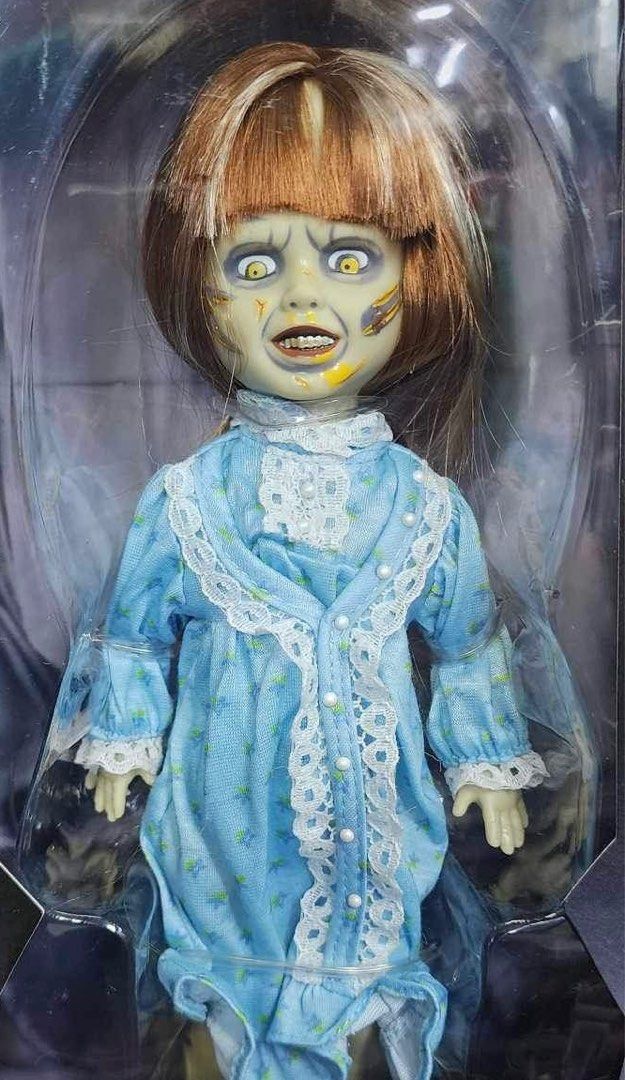 The Exorcist (Category: Figurines & Statues) located in Cavite. Submitted by nerdsnightmarestoyhub (Listing ID 1296799932, Image 1). Description: "The Exorcist" doll A chilling embodiment of terror, inspired by the iconic horror film. This meticulously crafted collectible captures the sinister essence of the possessed Regan MacNeil, complete with hauntingly realistic features and haunting details. Perfect for horror enthusiasts and collectors see