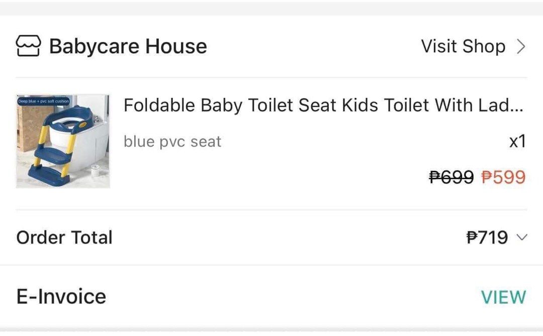 Toilet training for kids (Category: Baby Toiletries & Grooming) located in Nagcarlan. Submitted by yvettekristine025 (Listing ID 1296780359, Image 2). Description: Toilet Potty training seat for kids: Never been use it, mas gusto po ni baby walang portable toilet. Nakatambak lang sa bahay.. Thanks. PM is the key 🔑 Original price:719 Price now: 600.