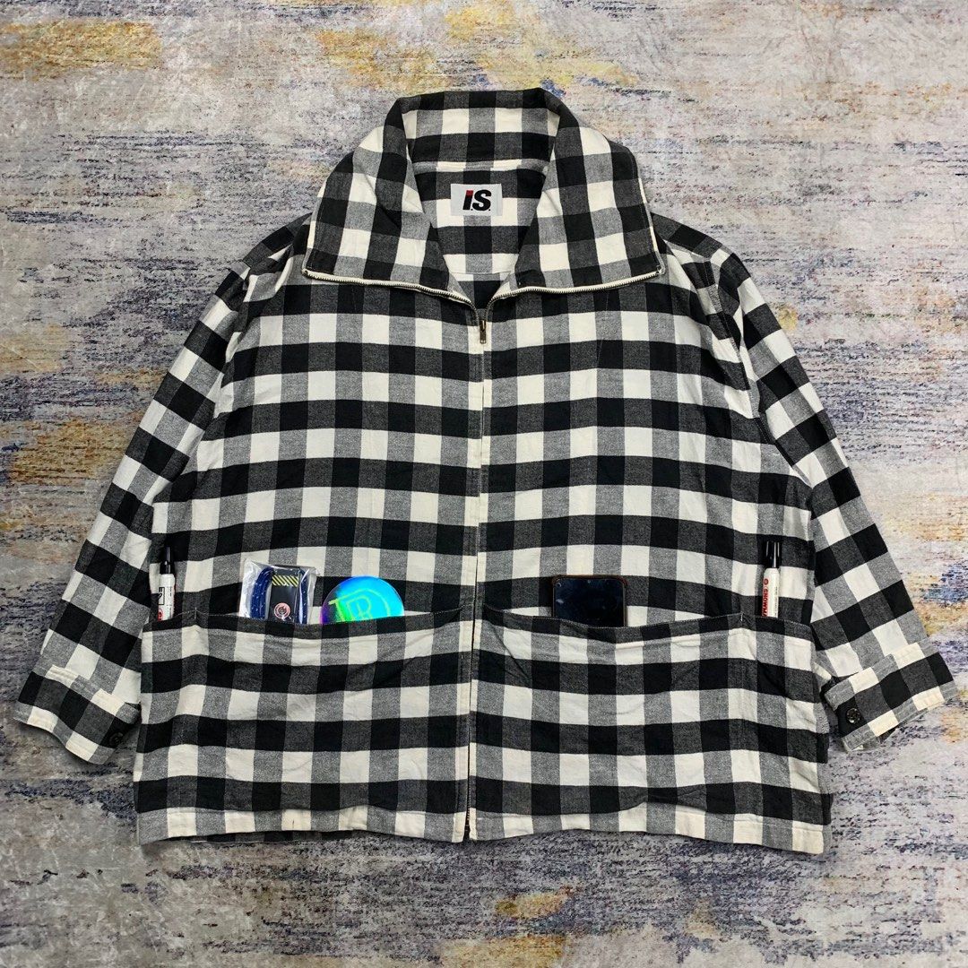 ジャケット・アウター [Vintage]90s 2way CrameShiny NylonJacket Vintage]90s 2way CrameShiny NylonJacket