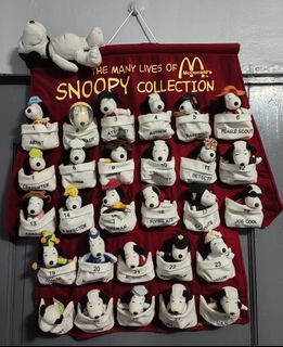 Vintage Many Lives of Snoopy Peanuts Mcdonald's 2001 Complete Set