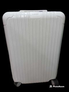 White color Check in Medium Size  Polycarbonate Suitcase Luggage