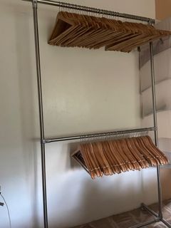 103pcs Wooden Hangers, Clothing Rack & Hang Organizer