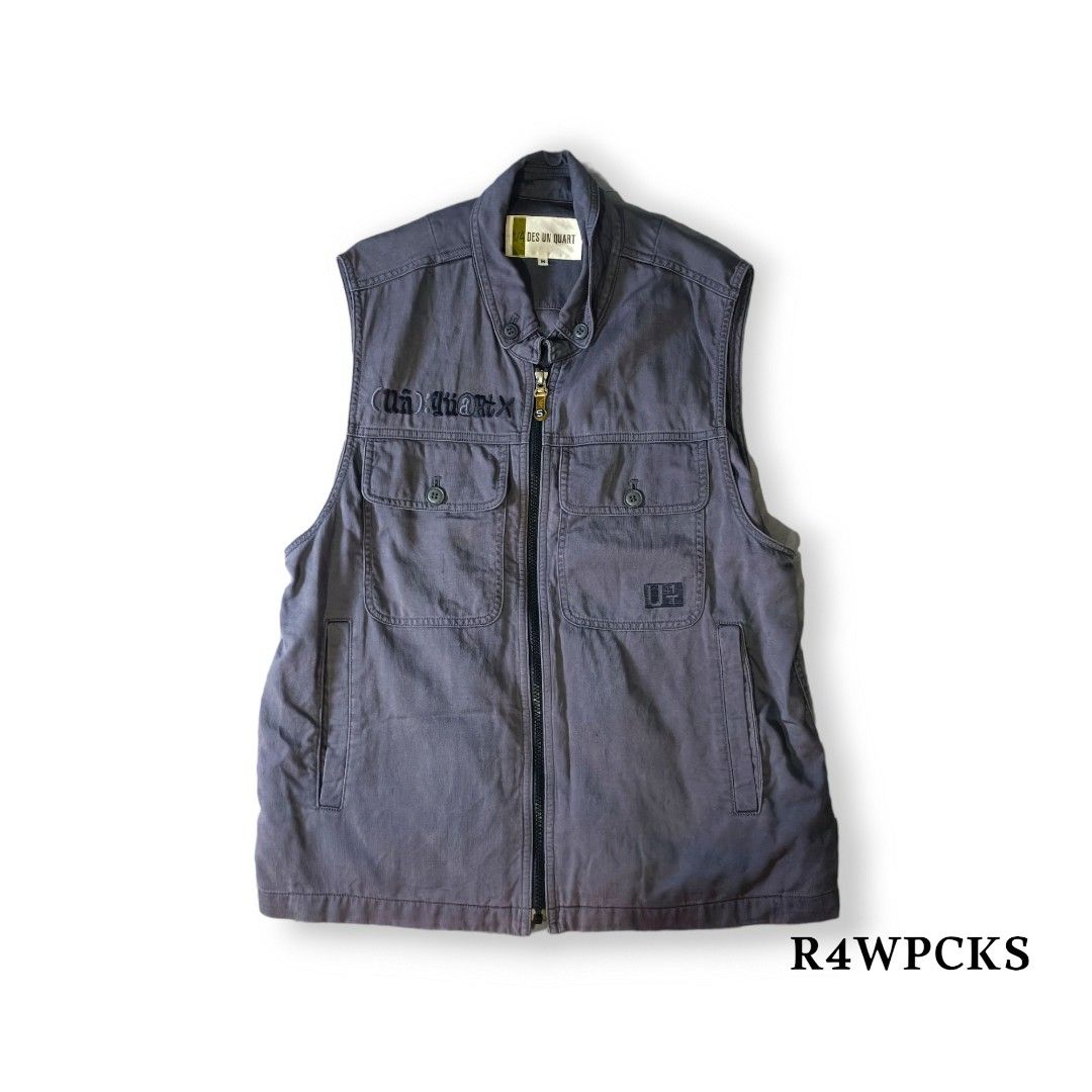 FREE/ 1/4 DES UN QUART CHALECO VEST (Category: Vests) located in San Mateo. Submitted by r4wpcks (Listing ID 1297026842, Image 1). Description: Size on Tag: M Best Fit: M - L Width: 20.5 inches Length: 25.5 inches Condition: 10/10 Color Rate: 9.5/10 Issue: None.