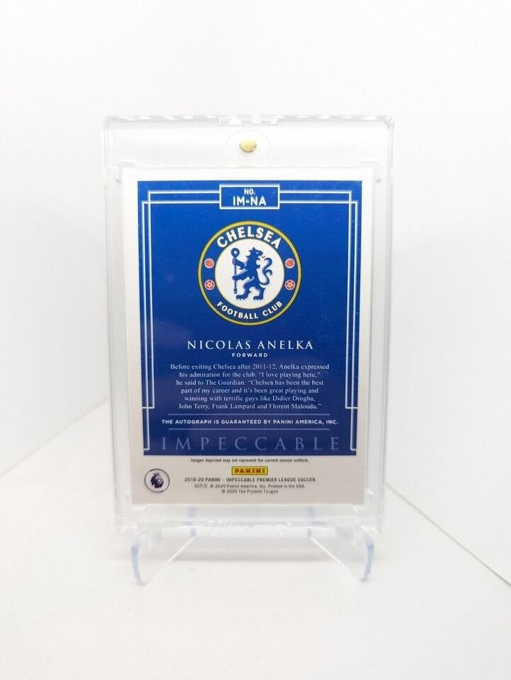 2019-20 Panini Impeccable NICOLAS ANELKA Chelsea Immortal Ink 