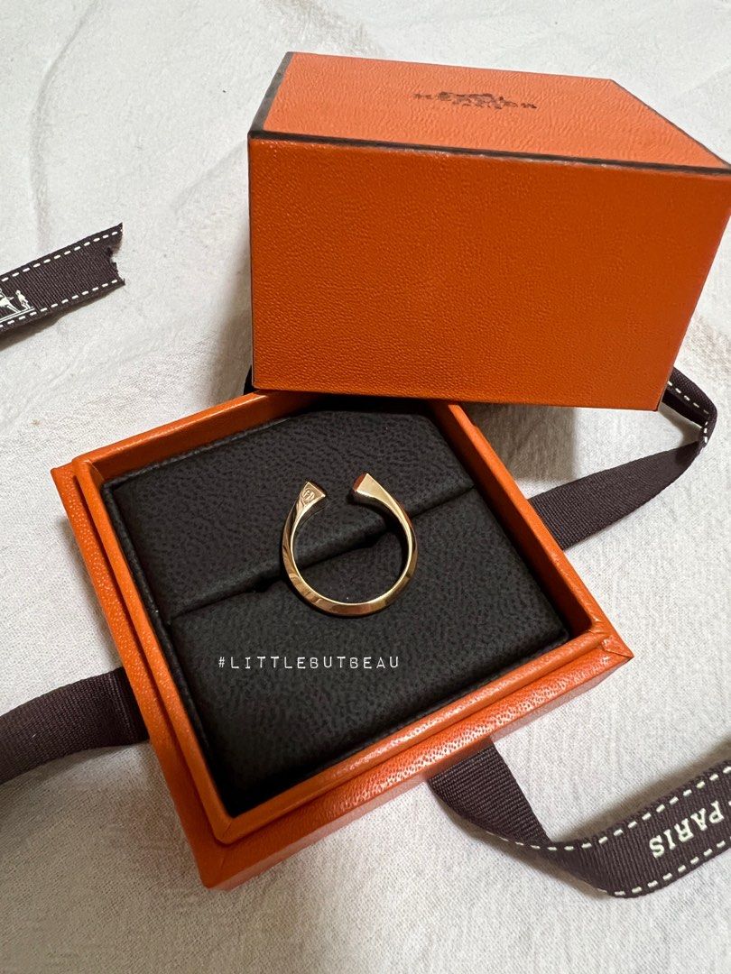 大人気【HERMES】Rose Gold Clou de forge PM リング Clou de forge ring, large model | Hermès USA